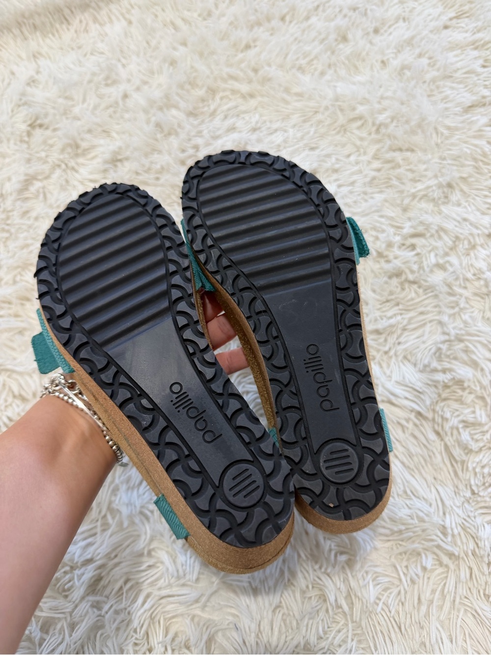 Papillio by Birkenstock Soley Leather Wedge Sandal -Size 38 US 7/7.5 -Biscay Bay - Picture 7 of 10